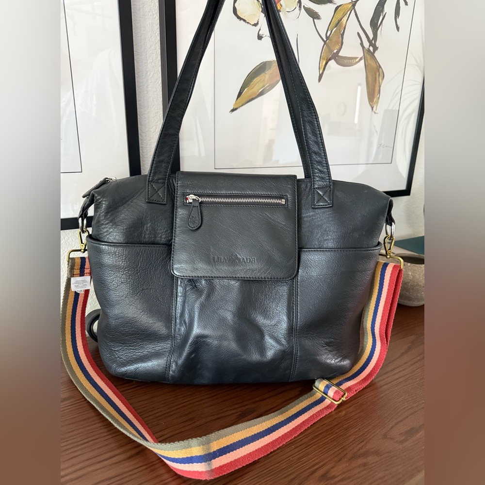 Lily and Jade Black Madeline Leather bag and backpack